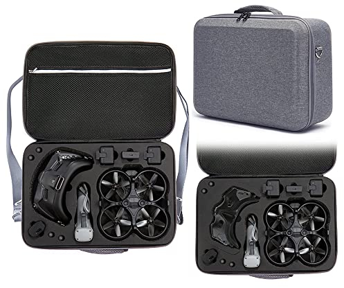 ZJRXM Tragetasche für DJI Avata FPV Drone und Zubehör, Tragbare Reisetasche Tasche für DJI Avata FPV Drone, Goggles 2/ FPV Goggles V2 (Grau)