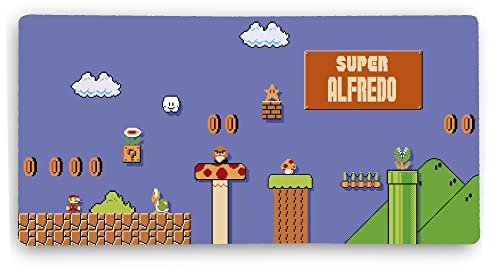 Tappetino Mouse XXL. Tappetino Mouse Personalizzato. Tappetino gaming. Tappetino XXL. 600 * 350 * 2mm. Base in Gomma Antiscivolo. Mouse Pad. Mario