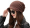 CHENGZI Hut aus Baumwolle mit Visier, modische Newsboy Cabbie Baskenmütze für Damen, coffee, 1-2