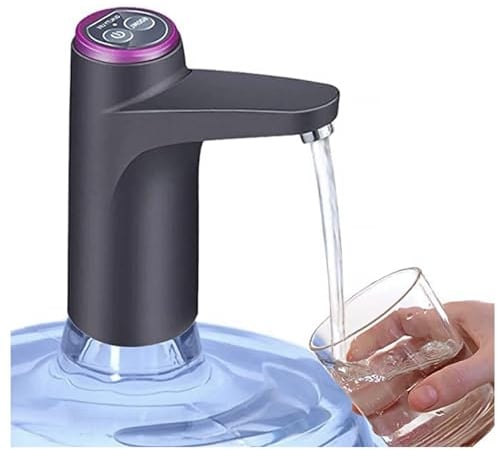 Electric Water Dispenser Pump Tap - USB Charging, Automatic, Portable, Safe ABS Plastic & Food Grade Silicone - Universal Bottle Fit - Camping and Travel - Fits most bottles