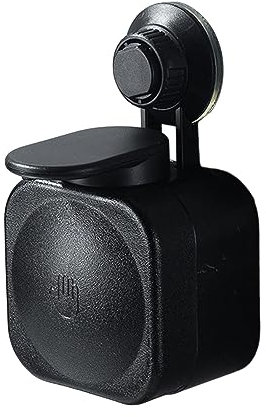 predolo Salle de Distributeur Distributeur de Savon Liquide Shampooing Rechargeable Porte-Savon Mural Ventouse Boîte à Savon pour Restaurants, Noir