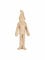 Décopatch 234C - Wichtel aus Pappmachee, 4x10x25 cm, ideal für Weihnachtsdeko, Kartonbraun, 1 Pack