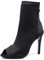 SWDZM Scarpe da Ballo Stivaletto Latino Americano Donna Punta Aperta con Tacco Alto Stivaletti da Sala Festa,Nero,Tacco 8.5cm,Gomma,40 EU