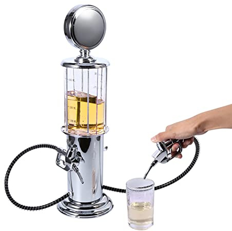 Liquor Dispenser,Keg Party Pump,Gas Pump for Drinks,Alcohol Liquor Keg Pump Wine Station Double Gas Pump Nozzle Beer Wine Liquor Dispenser Soda Beverage Pourer