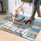 MUGINYU Beach Welcome Mat Nautical Door Mat,Life is Better at The Beach Indoor Doormat Front Door Mats,Ocean Coastal Starfish Entrance Rugs,Rubber Welcome Mats Retro Wood Grain Bath Rug for Bathroom