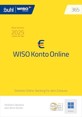 WISO Konto Online 365 | 2025 | Ein Online-Banking für alle Konten | Besserer Überblick über Ihre Finanzen | Windows Download |