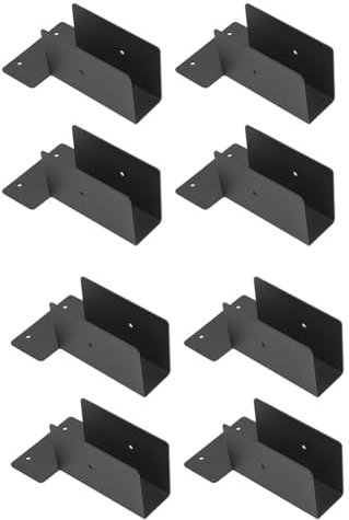 Inkoby Kit de pergola à bois en acier inoxydable – Support de supérieur – Matériel de pergola modulaire pour bois de 5 x 4, facile à utiliser – Lot de 8