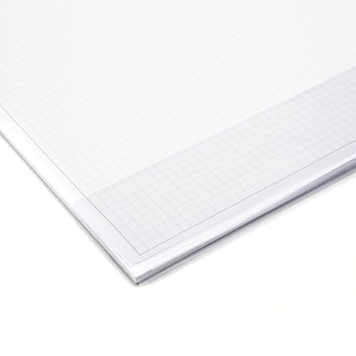 younikat Kantenschutz für DIN A2 Schreibtischunterlagen | transparent mit Tasche I selbstklebend | durchsichtig I wasserabweisend I Schutzleiste I 59,4 x 9,5 cm I az162