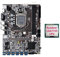 Pyatofy B75 12GPU BTC Mining Motherboard+Random CPU Support 2XDDR3 RAM MSATA 12XUSB3.0 B75 USB Miner Motherboard