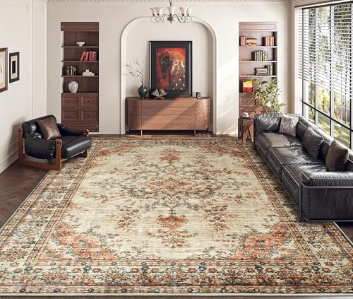 Aspire Homeware Rugs for Bedroom Living Room Extra Large 240x320 cm - Traditional Area Rugs Cashmere Style Soft Short Pile Vintage Rug - Carpet for Dining Room Easy To Clean, Timeless