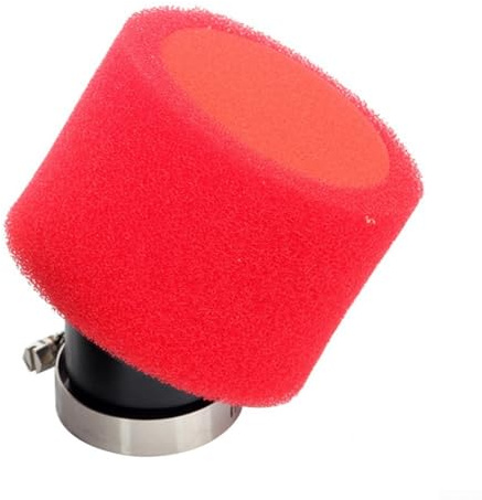 Filtro dell'aria in schiuma con connettore dritto, adatto per carburatori Mikuni 28 mm e Molkt 26 mm