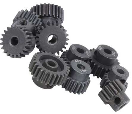 10pcs/Set 7075 Stahl -RC -Motor Zahnrad, für Fernbedienungssteuerauto -bürstenlosen Motor, Rostsichere Hart Anlokierte Abdeckung, Verbesserte Leistung, φ3.17mm -Welle, 16T Bis