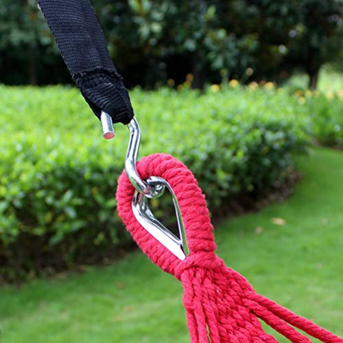 MRSTORY Heavy Duty Metal S Hooks Ultra Thick Multi Use S Shaped Hooks for Outdoor Hammock Camping and Home Storage Silver 8 * 7mm 2 pcs (ABCSilver)