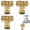 Gartenschlauch Hahnverbinder Kupplung 1 Zoll, Wasserhahn Adapter, Gartenschlauch Schnellkupplung, Messing Wasserschlauch Fitting, Anschlüsse Innengewinde Adapter, Steckkupplung für Gartenschlauch