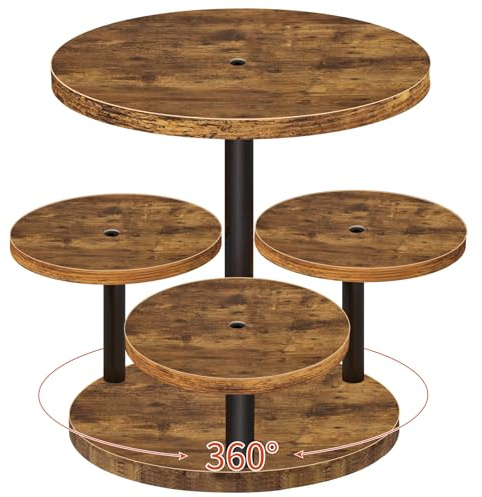 HENAYUK Tortenständer Tortenplatte Drehbar Rotierend Cupcake-Halter Hochzeitstorte Deko Gestell Kuchen und Cupcake Ständer Kombination für Geburtstagsparty Dekoration