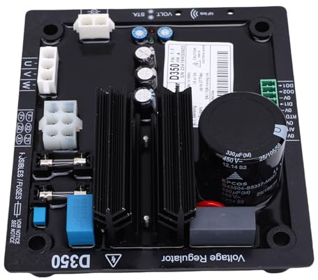 Qcwwy Regolatore di Tensione Automatico per il Generatore Senza Spazzole D350, Stabilizzatore Digitale con Risposta Rapida e compatibilità Multifunzionale