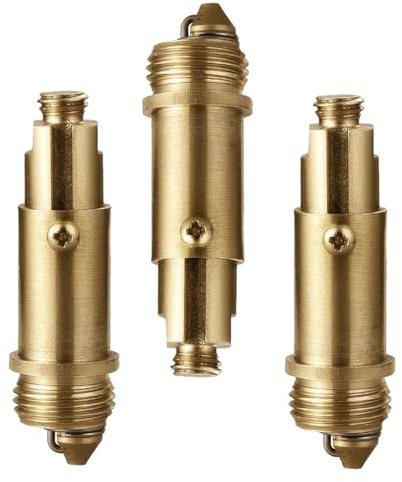 3 STK Popup Ablaufventil Waschbecken Stecker,Pop Up Ventil Bad Clack Clicker Federstopfen,klick Klack Badablauf Federbolzen Messing Material,Waschbeckenstöpsel Ablaufstopfen für Küche Abflussstopfen