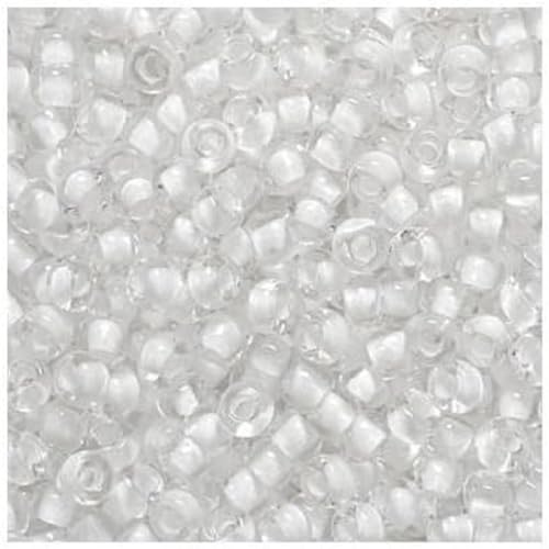 Knorr Prandell 2.5 mm Rocailles Bohemian Perlen, Crystal Weiß