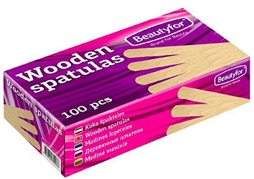 Professional Disposable Wooden Waxing Spatulas (Large) Pack of 100