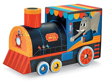 Crocodile Creek Lokomotive Zug 24-teiliges Puzzle + Fahrzeug Play Set