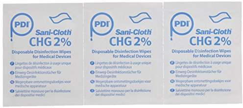 PDI UNXP00220 Sani-Cloth Chg 2% Wipes 200Mmx128M m 50Gs m White 100 Sachets/Box (Pack of 100)