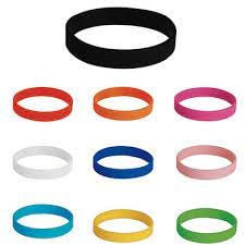 Stock 100 Pezzi Bracciale Braccialetto in Silicone per Feste Eventi E PA