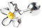 BODYA 1pc 18g 7mm weiße Emaille Daisy Blume Ohr Knorpel Barbell Helix Ohrläppchen Ohrstecker Piercings