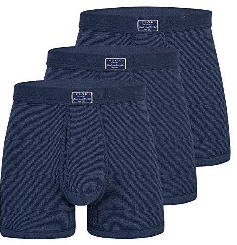 ESGE - Feinripp Jeans 320 - Pant mit Eingriff - 3er Pack (7 Marine)