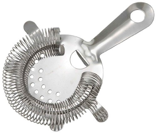 Winco Colador de barra de acero inoxidable de 4 dientes