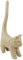 Décopatch AP129O Träger XS aus Pappmaché, mini Katze mit langen Schwanz, 9,3 x 3,5 x 16,5 cm, zum Verzieren