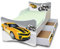 Best For Kids Kinderbett mit Schaummatratze mit TÜV Zertifiziert 90x200 MIT Zwei SCHUBLADEN 25 Designs (**Kinder**, Rennfahrzeuge)