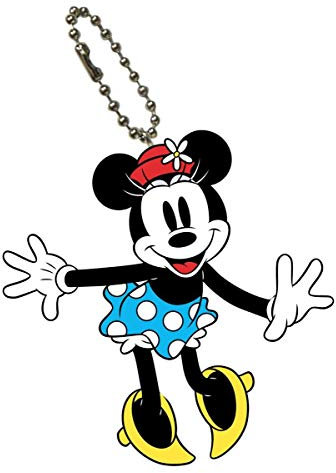 Disney Mickey Mouse Bendable Keychain Minnie Retro