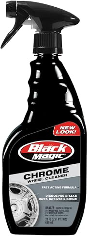 Black Magic 120005 Chrome Wheel Cleaner, 23 oz.