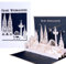 3D Weihnachtskarte „Köln – Kölner Skyline Pop-Up Weihnachtskarten mit Köln Panorama & Kölner Dom