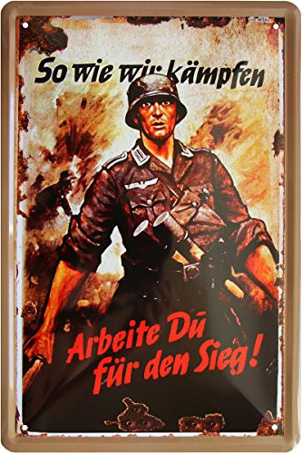 Soldat Deutsches Reich 20x30 cm Blechschild FA0164
