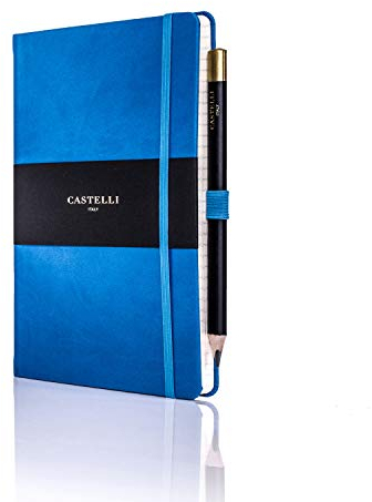Castelli rq24/25–914 Medium liniertes Tucson Notebook – French Blue