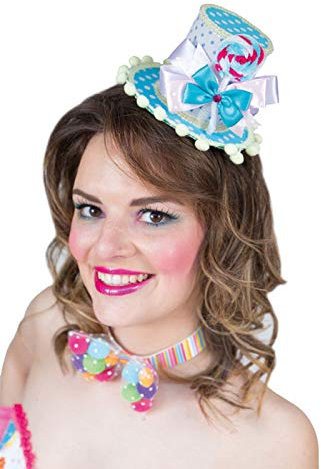 PARTY DISCOUNT Hut Mini-Zylinder Candy, türkis