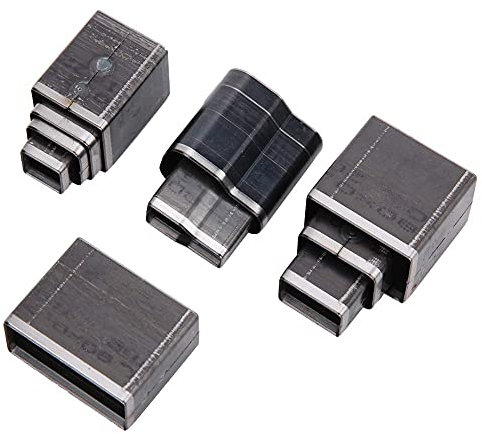 39 piezas cuadrado herramienta de perforación de cinturón ovalado hueco cortador de perforación conjunto para cinturón de perforación de cuero Holepunch