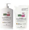 Sebamed Flüssig 400ml mit Spender plus Flüssig Nachfüllbeutel 400ml Sparset Seifenfreie Reinigung für empfindliche und problematische Haut