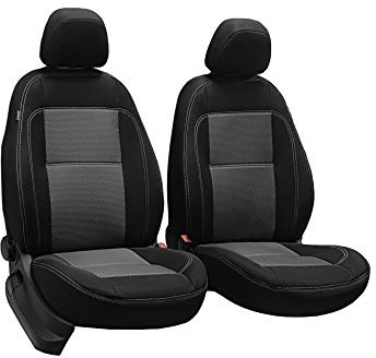 ERJOT Vordersitzbezüge Grau maßgefertigte modellspezifische Sitzbezüge kompatibel VW Golf VII Autositzbezüge Velour