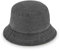 fiebig Washed Cotton Bucket Hat | Unisex Outdoorhut mit zweifarbiger Waschung | Fischerhut aus Baumwolle in vielen Farben & Größen (60-XL, Anthrazit)