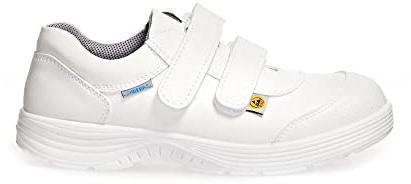 ABEBA 7131047 X-LIGHT ESD Niedriger Schuh, S2, SRC, Weiß, Größe 42