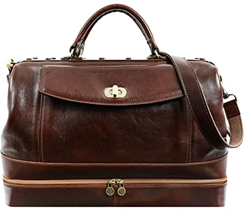 Time Resistance Leder Arzttasche Geldbörse Medizinische Aktentasche Vintage Handtasche