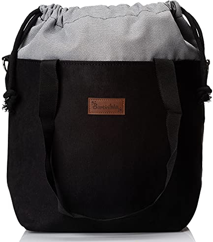 BAMBINIWELT Wickeltasche Schultertasche Shopper Babytasche Windeltasche aus LEDER für Kinderwagen Buggy (Modell 5)