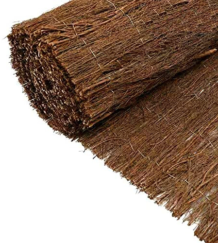 MUGAR- Cañizos de ocultación naturales de varias alturas, longitudes y materiales distintos- Delimitación de terrazas, jardines, BREZO 1,7KGS/M2. (Brezo Extra, 1,5x5 m)