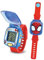 VTech - Disney Junior, La Montre-Jeu Interactive de Spidey, Montre Enfant à Clapet, Écran Animé, Bracelet Souple, 9 Cadrans, 4 Jeux Éducatifs, Cadeau Enfant de 3 Ans à 7 Ans - Contenu en Français