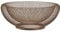 EACHPT Metal Mesh Fruit Basket, Round Gold Retro Hollow Out Iron, Snack Storage, Iron Fruit Holder, for Kitchen Counters