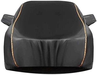 BRFDC Autoabdeckung Für BMW 1er Cabrio/Coupe (E88 E82 2008-22) wasserdichte Atmungsaktive Autoabdeckung Outdoor Autoabdeckung Sonnenschutz Mit Reißverschluss (Color : Black)