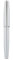 Hongdian A3 Silver Aluminum Fountain Pen, Long Blade Fine Nib Luxury Design Calligraphy Writing Pen with Converter and Metal Pen Case Set (Silver Trim)