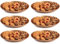 AC - Pack de 6 Platos Decorativos para Navidad – Reutilizable - Fabricado en España - Capacidad 500 ml - Ø 20 x 2,5 cm - Color Dorado